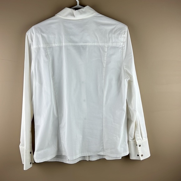 Basler Jeans White Button Up Collared Shirt - Picture 2 of 11